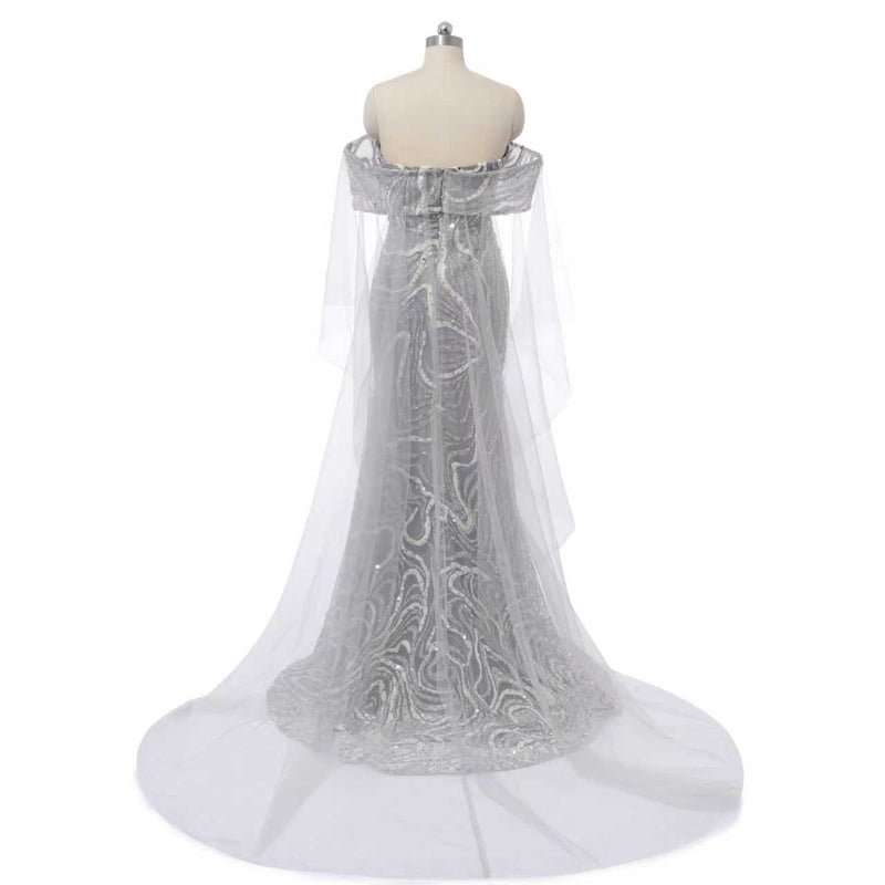 Charming Asymmetrical Strapless Mermaid Prom Dresses Sheath Beads With Zipper