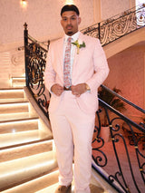 Elegant 2 Pieces Shawl Label Prom Men Suits One Button Prom Tuxedo-Ballbella