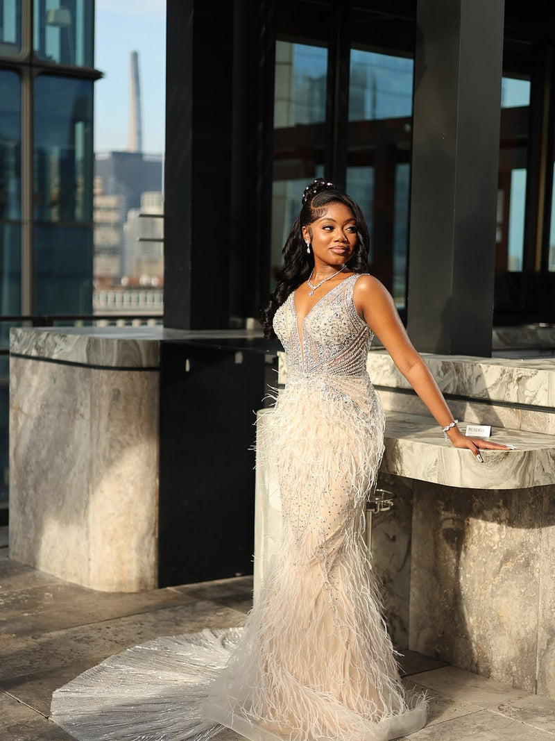 lace & beads dresses SYMPHONY Beads, Sequins Lace Ballgown Wedding Dress by Wona Concept