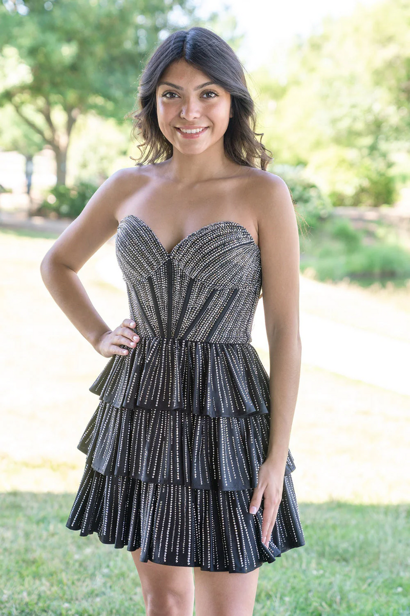 Delicate Sweetheart Sparkle Special Princess Homecoming Dresses with Ruffles
