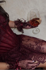 Off-The-Shoulder Lace Hot High Split Mermaid Prom Dresses