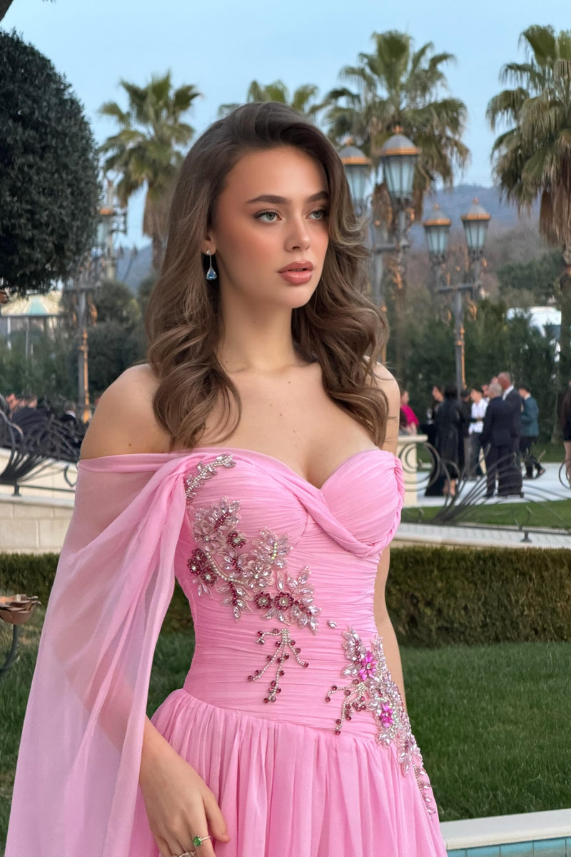 one shoulder chiffon prom dress One-Shoulder Long Chiffon Prom Dress: CLT817 Mocha Gold / XSmall