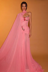 Sparkling Pink Sweetheart Strapless Sleeveless Prom Dresses Gem With Pleats