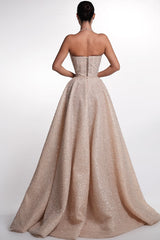 Dazzling Halter Sleeveless A-Line Prom Dresses Floor Length Beads With Lace-Up Back