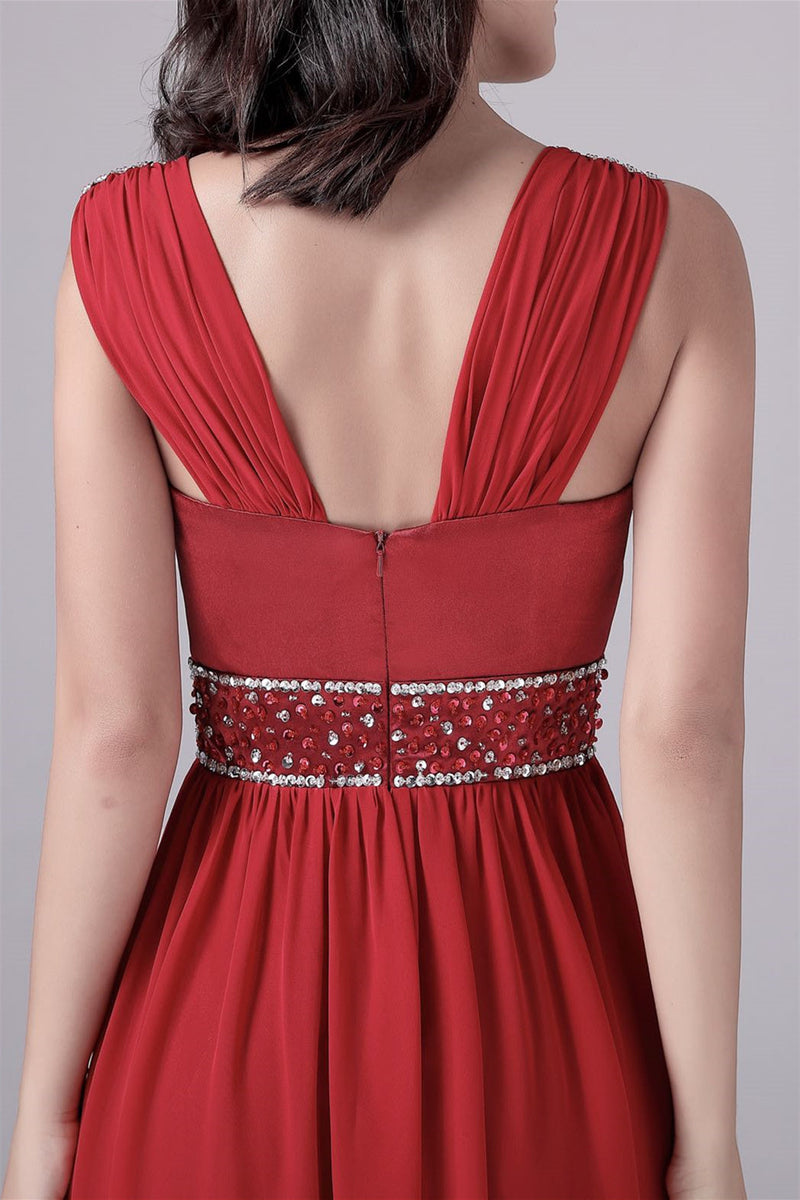 A-line court train sleeveless halter backless mother's dress-Ballbella