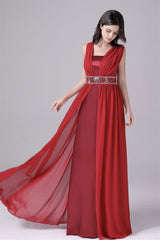 A-line court train sleeveless halter backless mother's dress-Ballbella