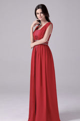 A-line court train sleeveless halter backless mother's dress-Ballbella