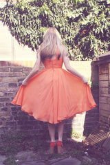 A-line One-shoulder Sweetheart Knee Length Chiffon Homecoming Dress-Ballbella