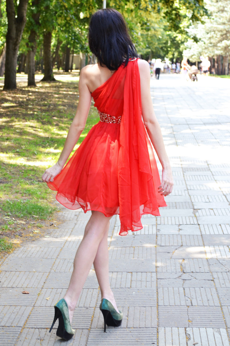 red rhinestone homecoming dress Rhinestones Red Strapless Mini Homecoming Dress
