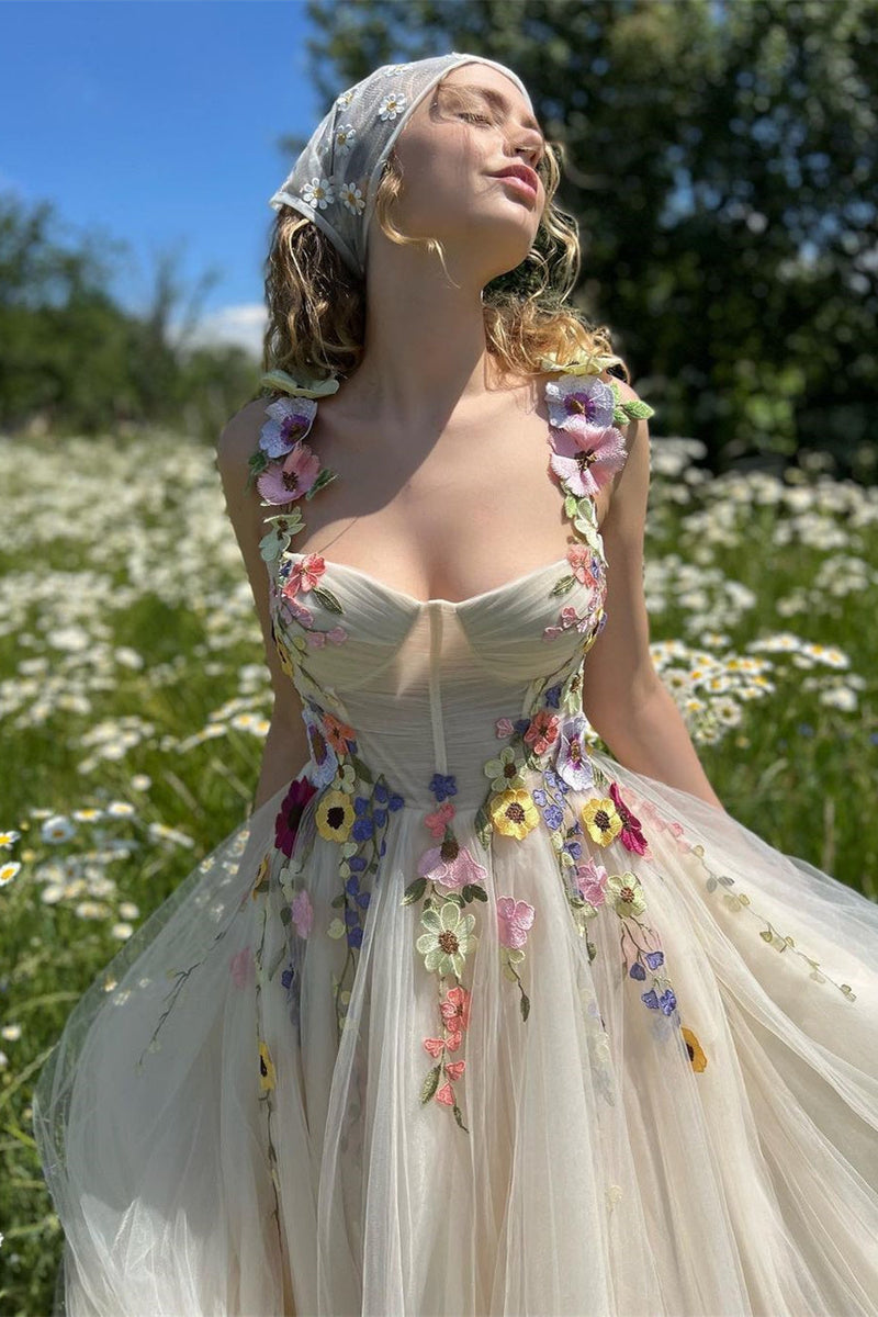 A-line Spaghetti strap Sweetheart Floor-length Open Back Appliques Lac Ballbella A-line Spaghetti strap Sweetheart Floor-length Open Back Appliques Lac Ballbella