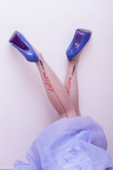 A-line Strapless Knee Length Tulle Flower Homecoming Dress-Ballbella