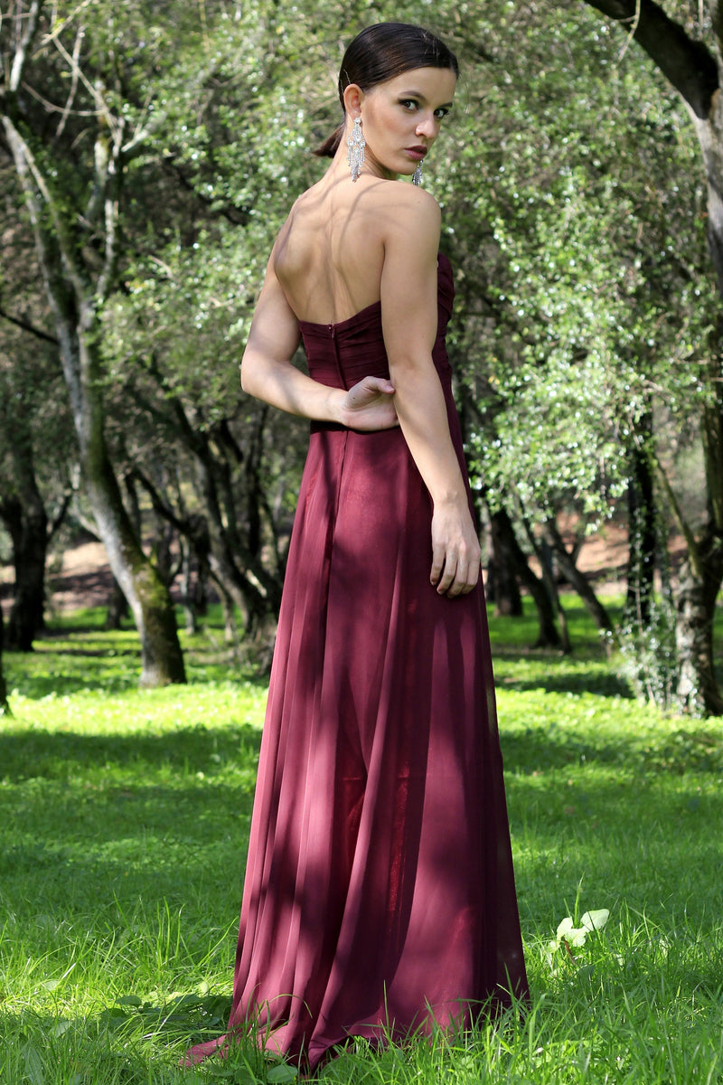 A-line Sweetheart Floor Length Tulle Chiffon Prom Dress Ballbella A-line Sweetheart Floor Length Tulle Chiffon Prom Dress Ballbella