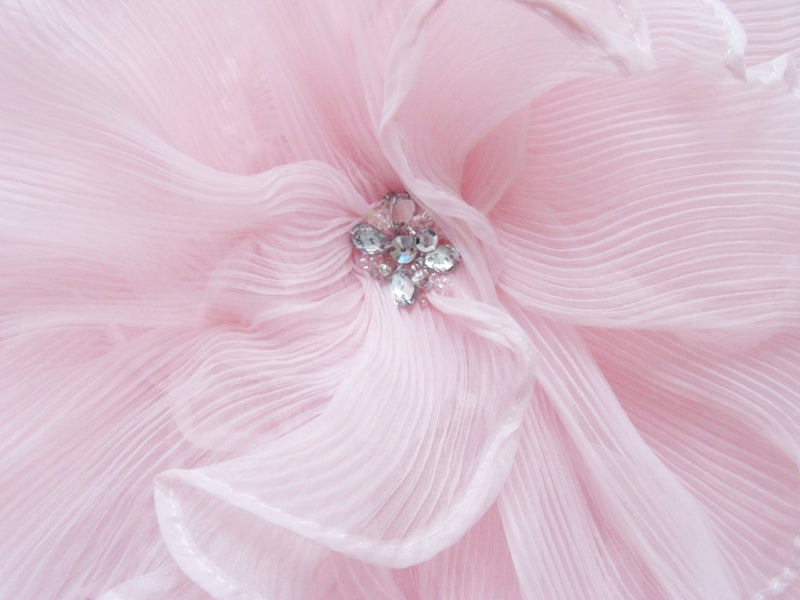 A-line Sweetheart Knee Length Tulle Flower Rhinestone Homecoming Dress-Ballbella
