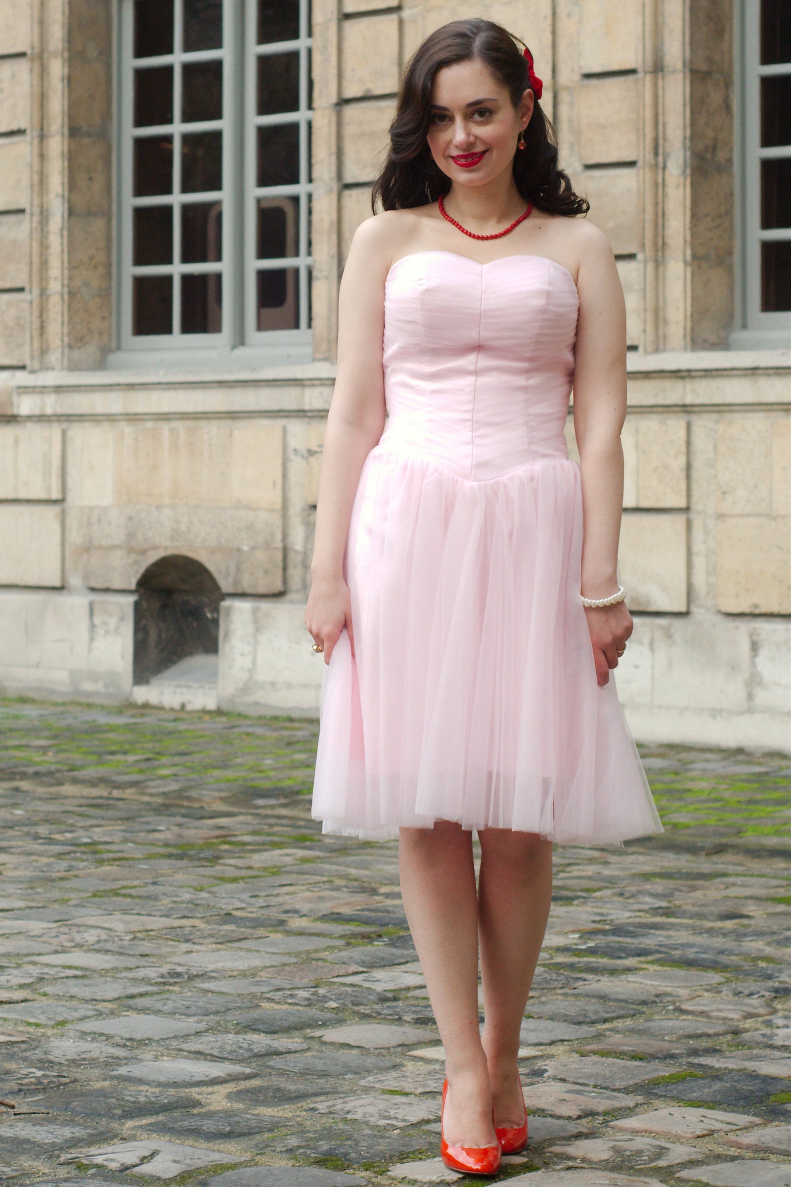 A-line Sweetheart Knee Length Tulle Sleeveless Prom Dress A-line Sweetheart Knee Length Tulle Sleeveless Prom Dress