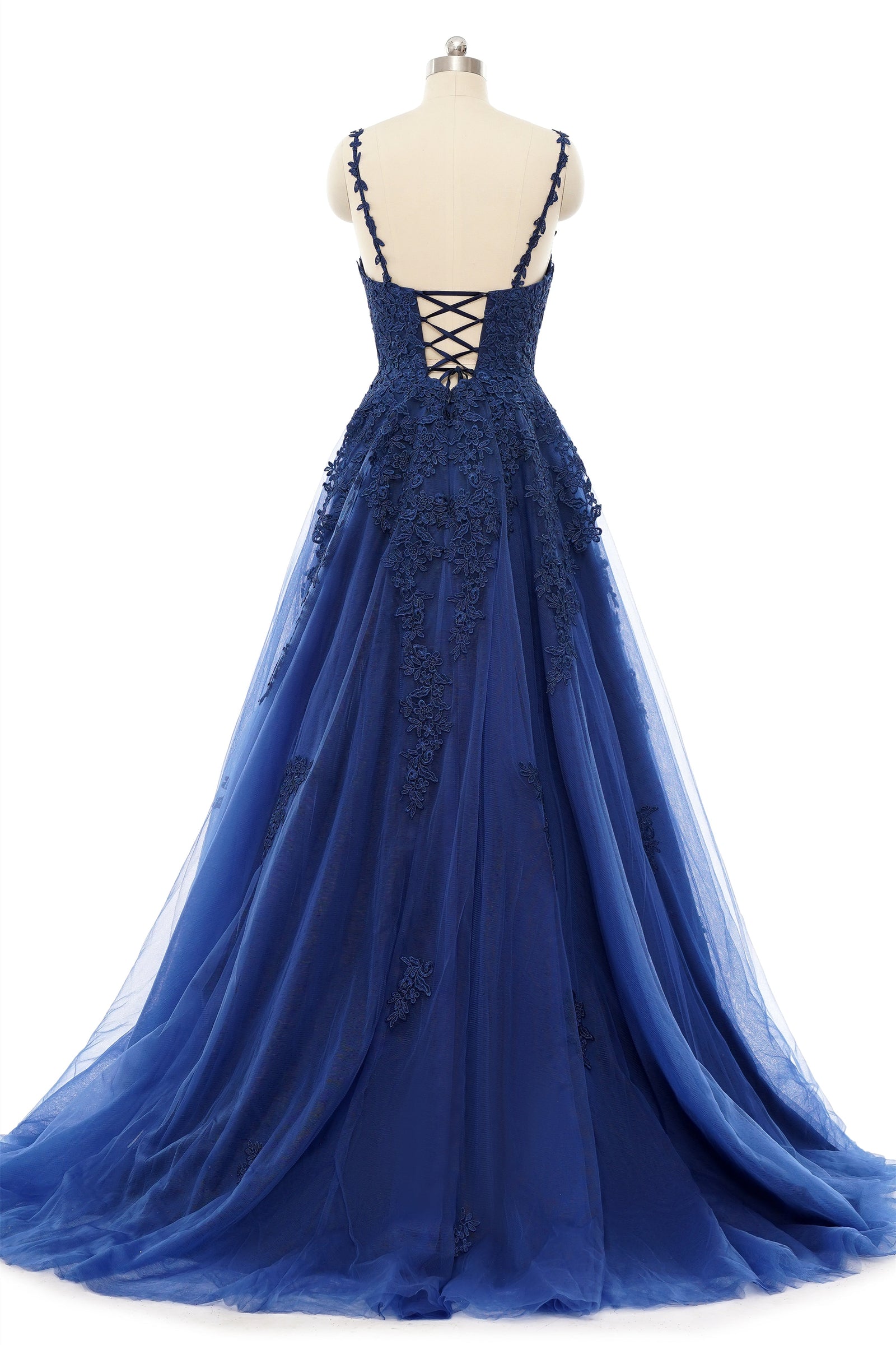 v neck strap dress elegant backless Spaghetti Strap V Neck Wedding Dresses Backless Layered Bridal Dress A   SheerGirl
