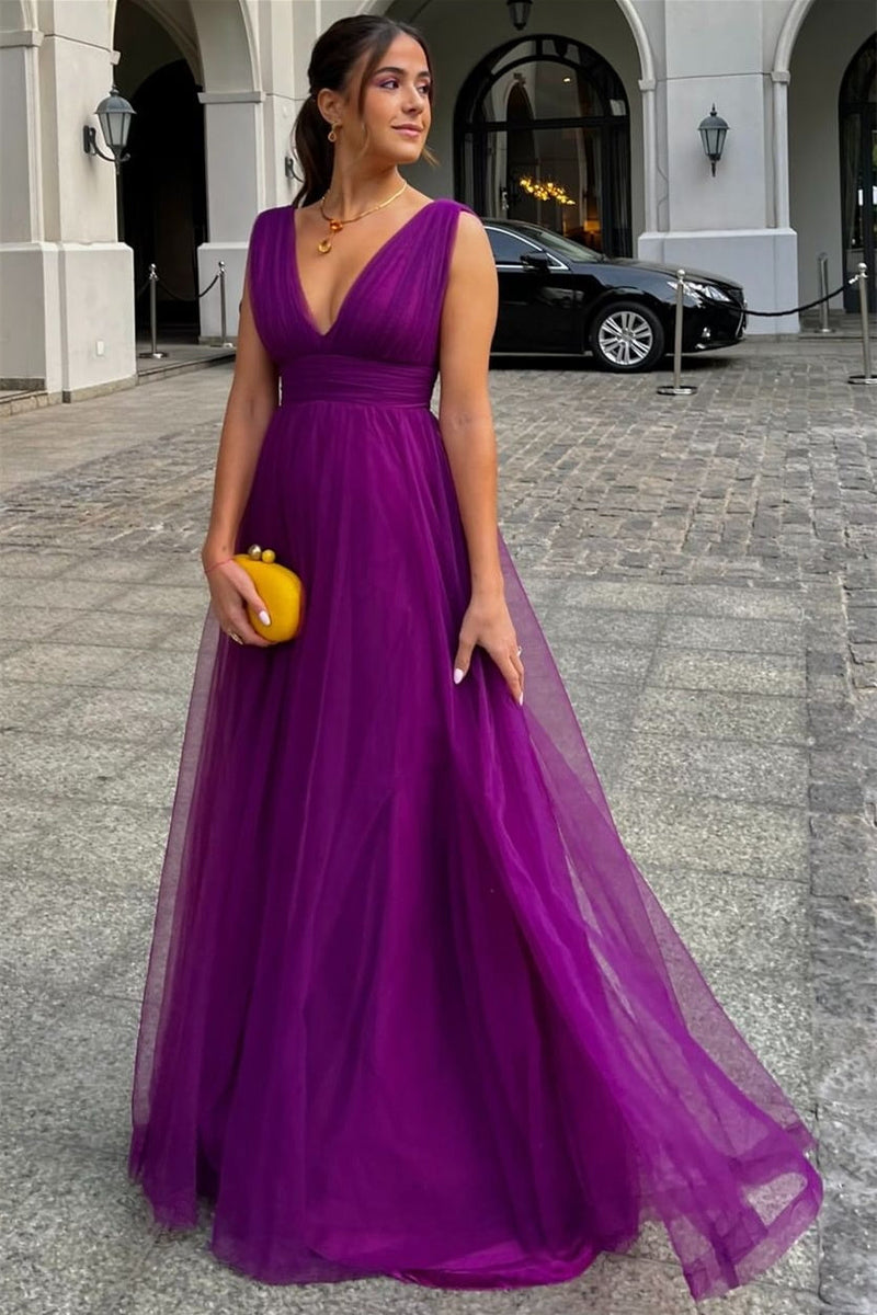 A-Line V-Neck Strap Sleeveless Floor-Length Prom Dress A-Line V-Neck Strap Sleeveless Floor-Length Prom Dress