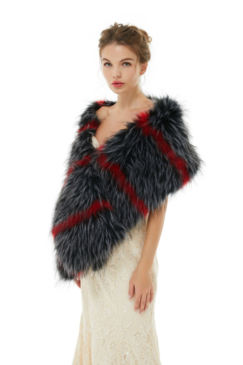 Alexandra- Winter Faux Fur Wedding Wrap-Ballbella