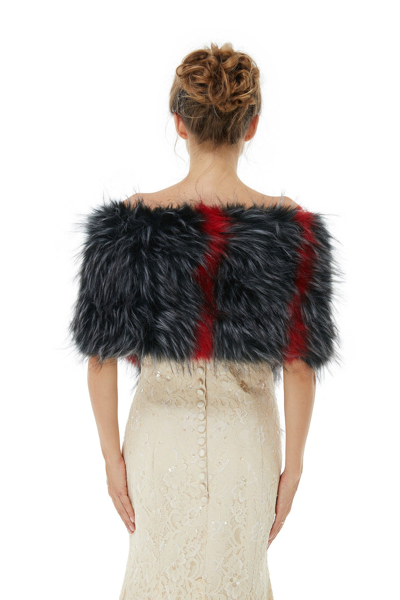 Alexandra- Winter Faux Fur Wedding Wrap-Ballbella