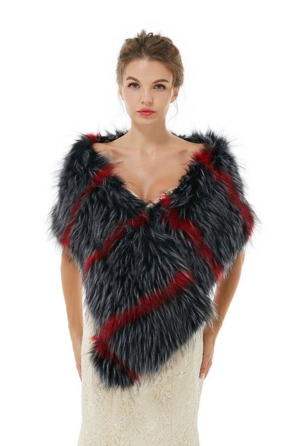 Alexandra- Winter Faux Fur Wedding Wrap-Ballbella