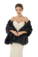 Alice- Winter Faux Fur Wedding Wrap-Ballbella