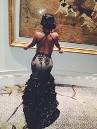 Ballbella offers Alluring Keyhole Black Lace Ruffles High-Neck Sleeveless Backless Prom Party Gowns at a cheap price from Sexy keyhole to Mermaid hem.. Try Gorgeous yet affordable Sleeveless evening dresses collections.