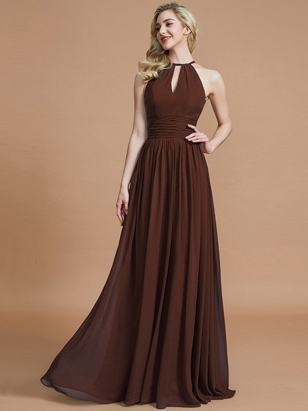 Amazing Chiffon Scoop Sleeveless Bridesmaid Dresses – Ballbella