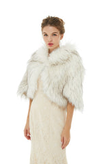 Anastasia - Winter Faux Fur Wedding Wrap-Ballbella