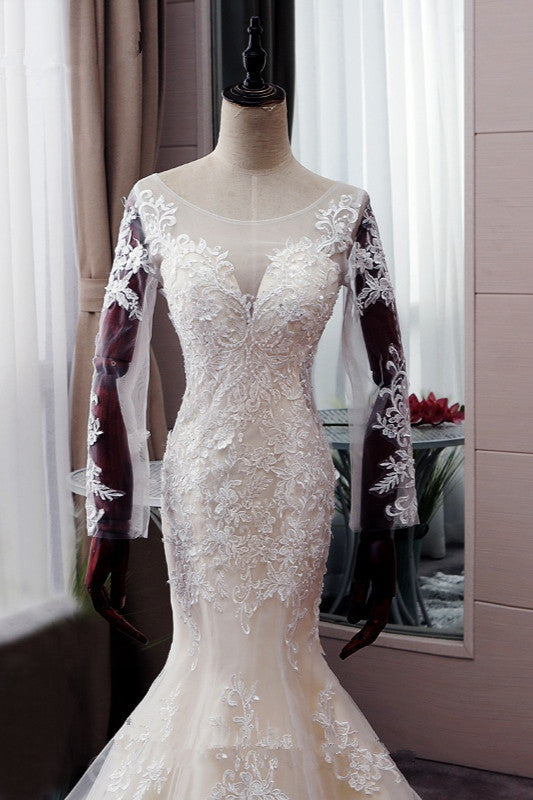 dress of lace for autumn Autumn Lace Long Sleeve Ankle Gown Red
