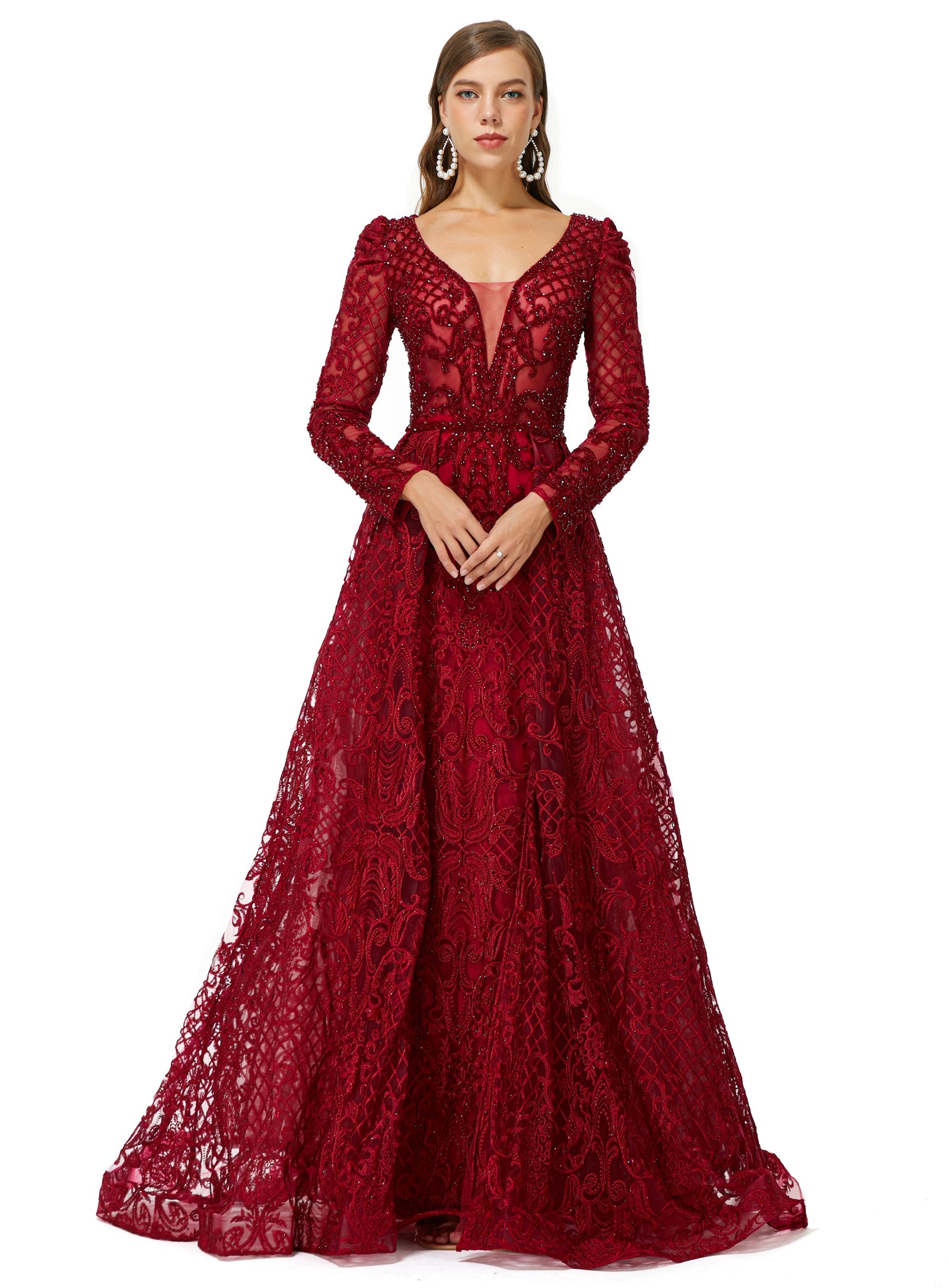 wine red dress long sleeves Ballbella Design Size:16.5-34/35 MINT GREEN Shoulder to Shoulder=_cm or Mock Neck Sleeveless Cross