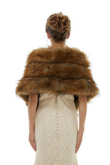 Beatrice - Winter Faux Fur Wedding Wrap-Ballbella