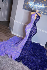 Beautiful Long Mix Colour Sleeveless Mermaid Prom Dress-Ballbella