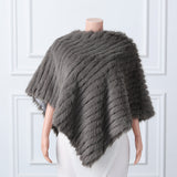 Beige Vertical Look Winter Wedding Shawl-Ballbella