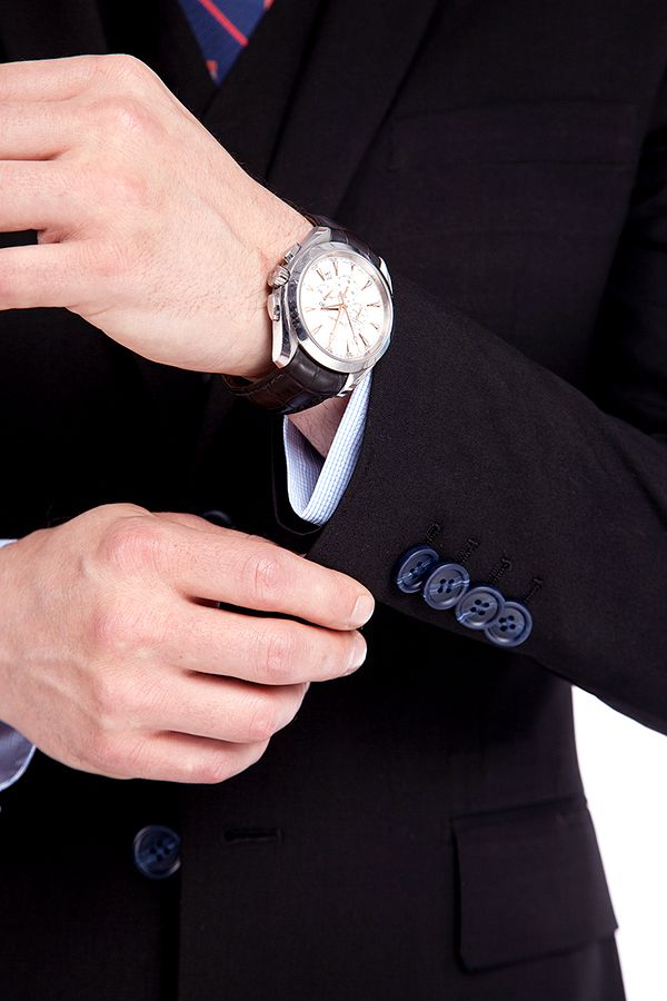 Bespoke Solid Black Three Piece Suits for Men-Ballbella