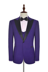 Ballbella has various cheap mens suits for prom, wedding or business. Shop this Black Silk Peak Lapel Three Piece Wedding Tuxedos, Mens Suits with Vest for Prom with free shipping and rush delivery. Special offers are offered to this Purple Single Breasted Peaked Lapel Three-piece mens suits.