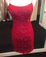Ballbella offer you Bodycon Spaghetti Straps Sleeveless Homecoming Dress Lace Short Mini Tight Cocktail Dress at lowest price,  free shipping &fast delivery worldwide,  shop your favorite tight homecoming dresses today.