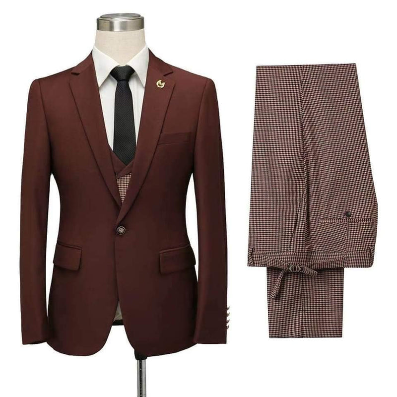 Buy Burgundy Notched Lapel Fitted Men Marriage Suits for men from Ballbella. Huge collection of Notched Lapel Single Breasted Men Suit sets at low offer price &amp; discounts, free shipping &amp; made. Order Now.