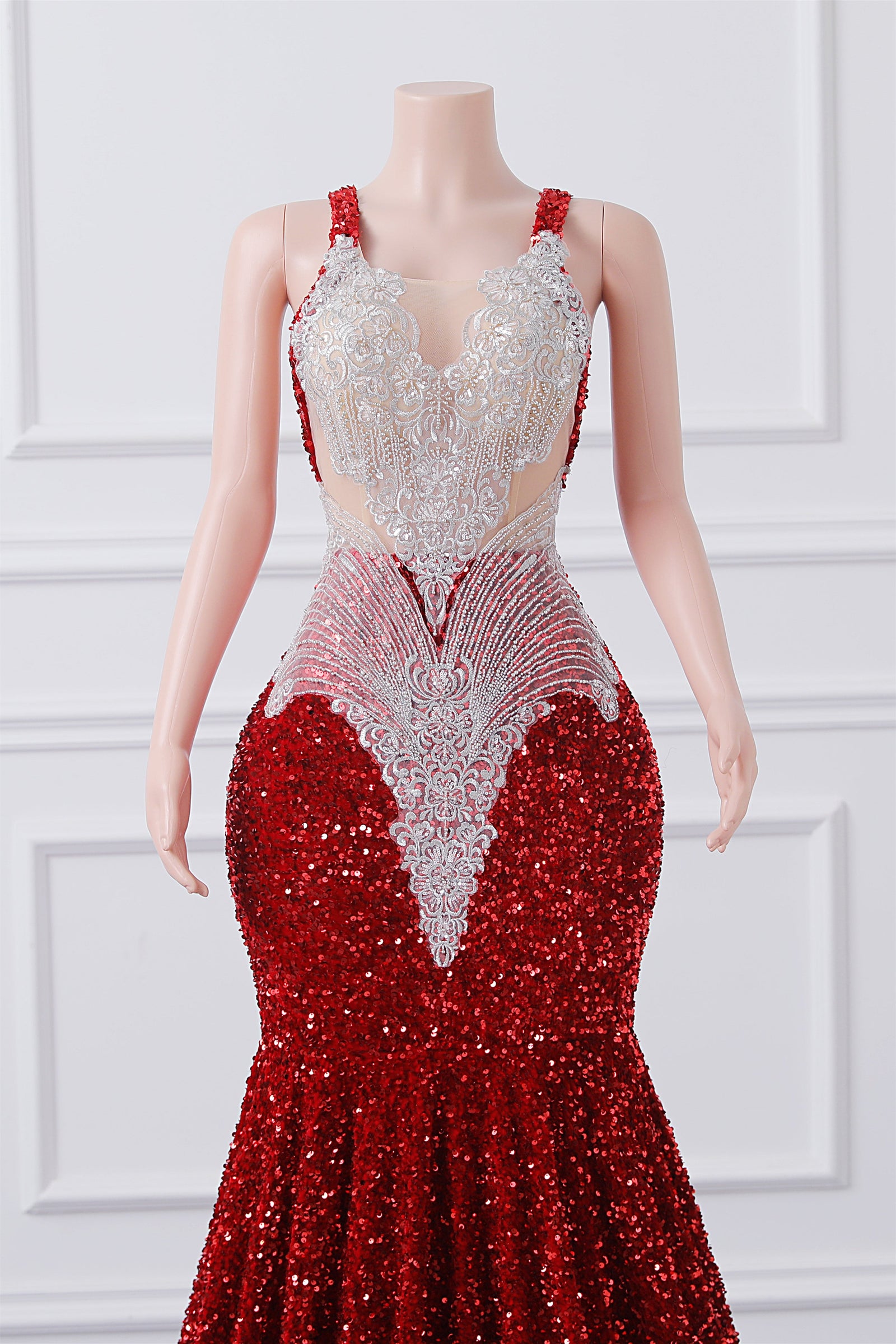 Burgundy Sequin Mermaid Silver Beaded Court Trian Prom Dresses Burgundy Sequin Mermaid Silver Beaded Court Trian Prom Dresses