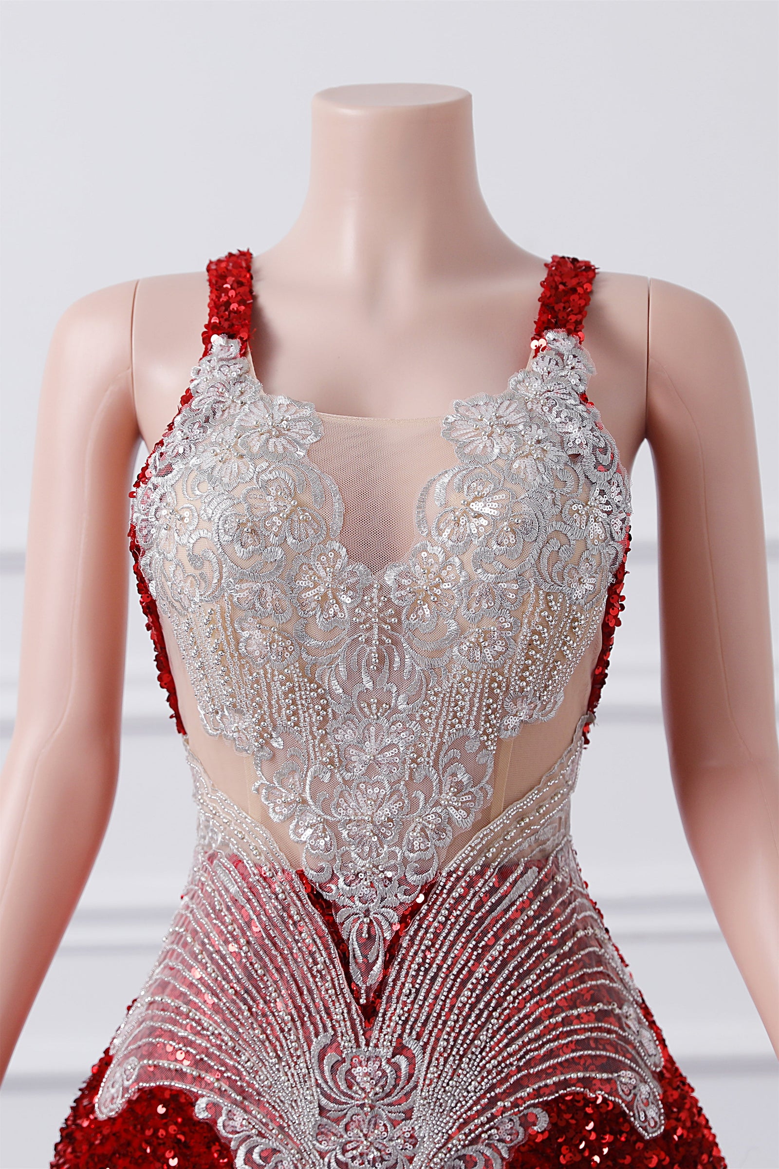 princess polly baby blue dress Burgundy Sequin Mermaid Silver Beaded Court Trian Prom Dresses