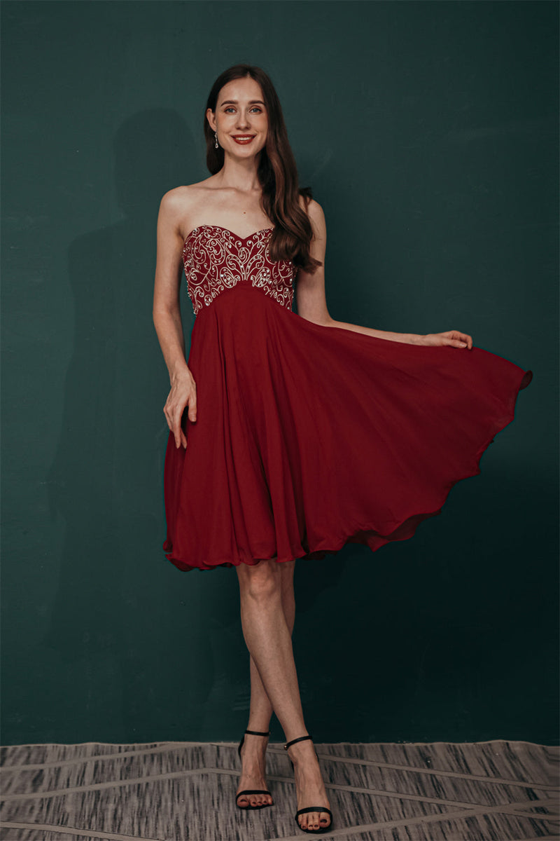white christmas dresses Burgundy Sweetheart Sparkle Beaded Chiffon Homecoming Dress Ballbella white christmas dresses Burgundy Sweetheart Sparkle Beaded Chiffon Homecoming Dress Ballbella