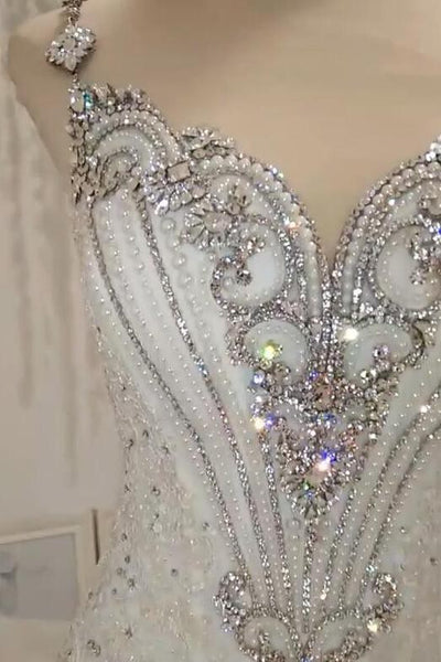 Cap Sleeves Sparkle Diamond Fit and Flare Wedding Dresses Online Cap Sleeves Sparkle Diamond Fit and Flare Wedding Dresses Online