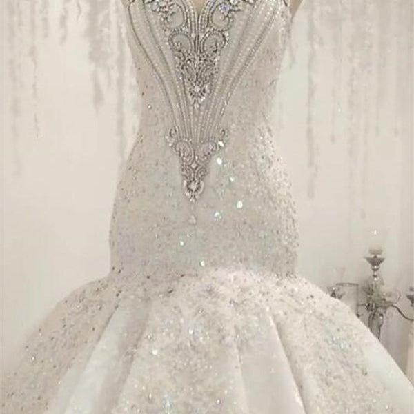 Cap Sleeves Sparkle Diamond Fit and Flare Wedding Dresses Online Cap Sleeves Sparkle Diamond Fit and Flare Wedding Dresses Online