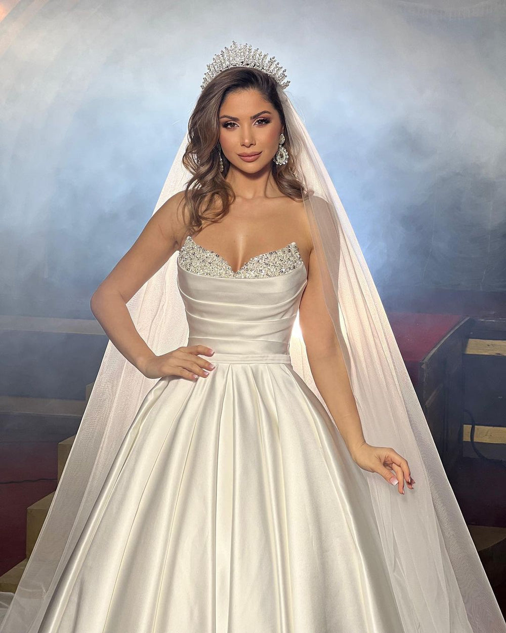 Charming FloorLength Sleeveless A Line Wedding Dress With Beads – Ballbella