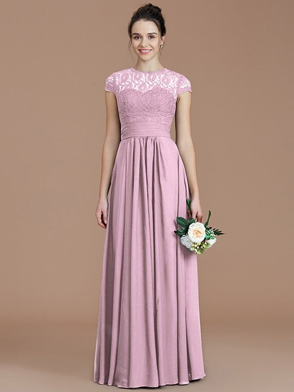 blue dress for baby girl Wedtrend Women Lilac Long Pleated Junior Bridesmaid Dress Beaded Keyhole Halter A Line Ruffled Chiffon Wedding Guest Dress, Lilac / J16 main image 0