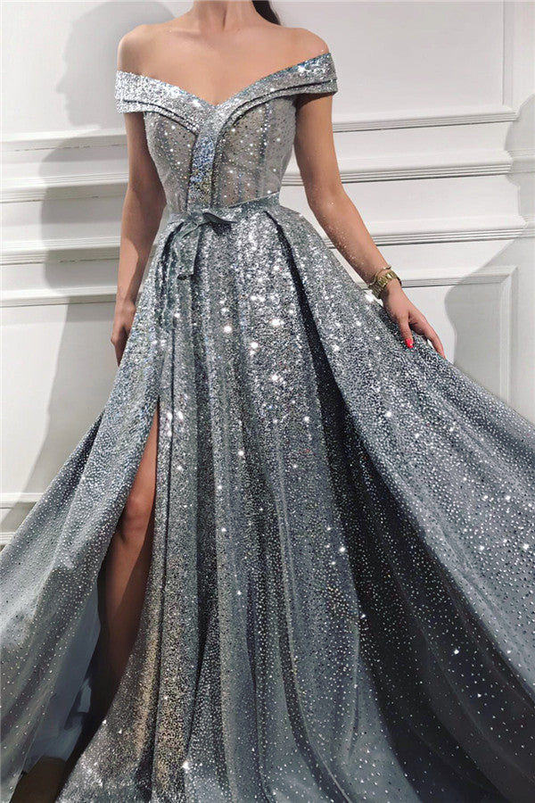 Ballbella offers a great deal of treandy sparkle sequin prom dresses on sale,  you can find the gorgeous shinny sequins Front Slit Shinny Long prom dresses here,  and we promise you the very best quality.