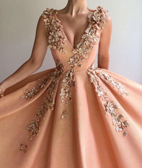 Ballbella has variety of  Charming Sequins V-neck Sleeveless Prom Party Gowns,  you can find the affordable sparkle champagne long prom dresses here, and we promise you the very best quality.
