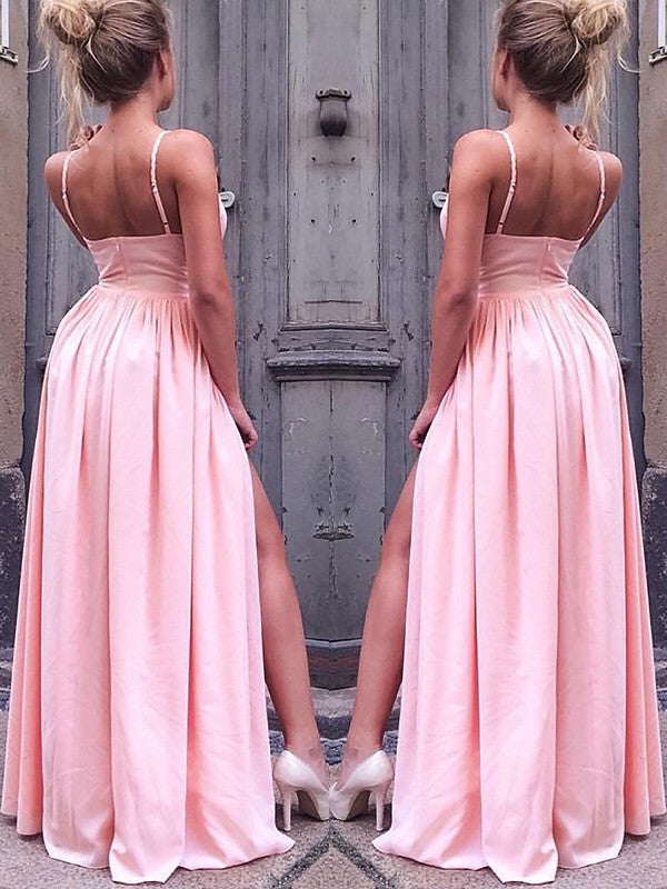 Charming Sleeveless Straps Ruched Dresses-Ballbella