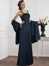 Charming Spaghetti Straps Sleeveless Beading Long Mother of the Bride Dresses-Ballbella