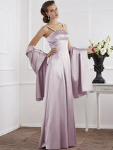 Charming Spaghetti Straps Sleeveless Beading Long Mother of the Bride Dresses-Ballbella