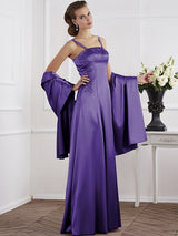 Charming Spaghetti Straps Sleeveless Beading Long Mother of the Bride Dresses-Ballbella