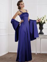 Charming Spaghetti Straps Sleeveless Beading Long Mother of the Bride Dresses-Ballbella